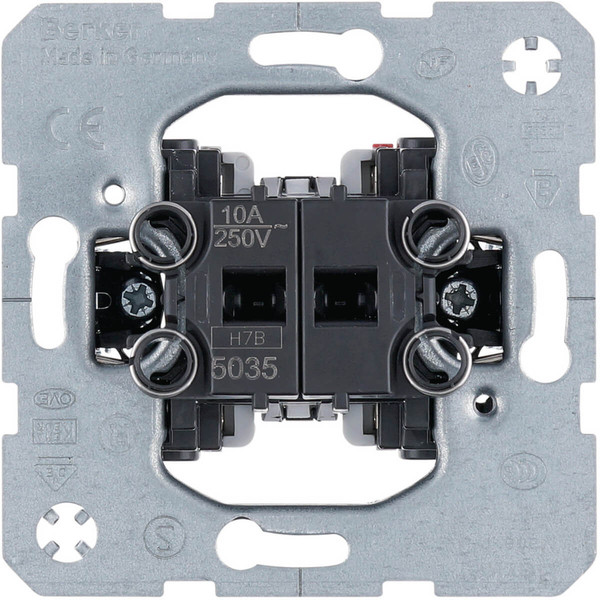 Berker 5035 Serientaster 2 Schließer mit gemeinsamer Eingangsklemme