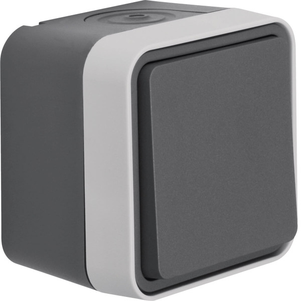 Berker 50453525 Berker Aufputz Taster. Schließer W.1 grau LT