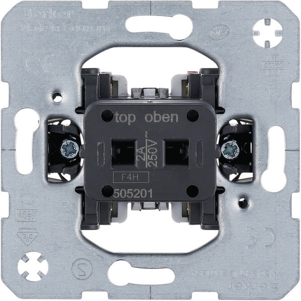 Berker 505201 Tastereinsatz f. Hotelcard-Schaltaufsatz. 2 A. 1 S. 1 Ö. getr. Eingangsklemmen