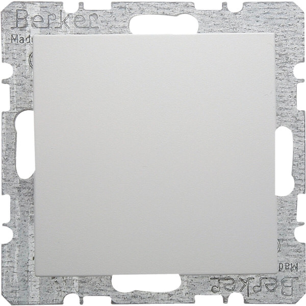 Berker 6710098989 Blindverschluss mit Zentralstück S.1/B.3/B.7 polarweiß. glänzend