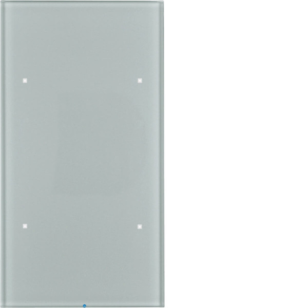 Berker 75142034 Glas-Sensor 2fach Komfort TS Sensor. alu