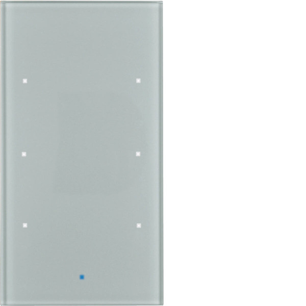 Berker 75143034 Glas-Sensor 3fach Komfort TS Sensor. alu