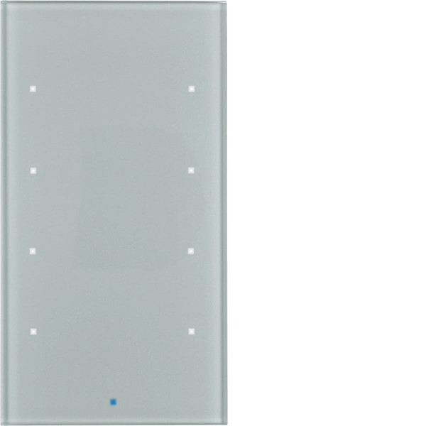 Berker 75144034 Glas-Sensor 4fach Komfort TS Sensor. alu