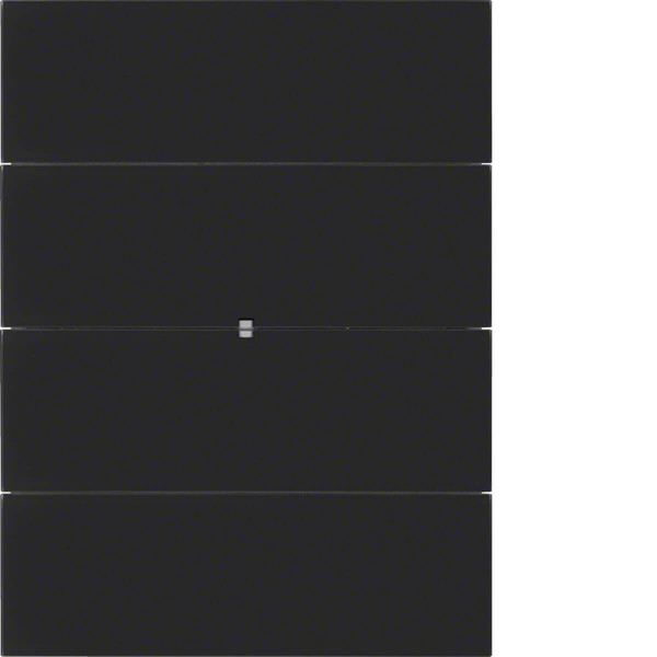 Berker 75164092 Tastsensor 4fach B.IQ Glas. schwarz