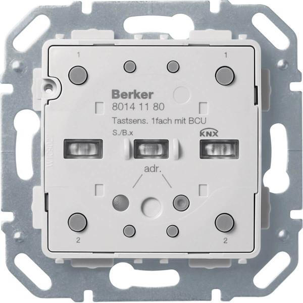 Berker 80141180 Tastsensor-Modul 1fach mit integriertem Busankoppler KNX S.1/B.x