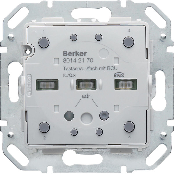 Berker 80142170 Tastsensor-Modul 2fach mit integriertem Busankoppler KNX Q.x/K.x