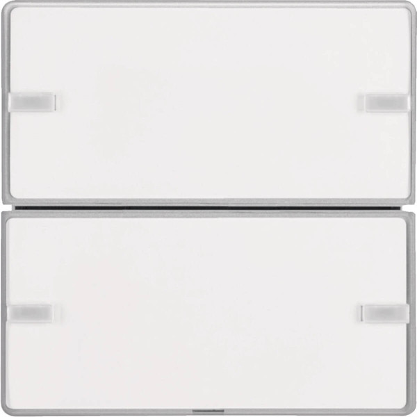 Berker 80142321 Tastsensor 2fach Komfort mit Beschriftungsfeld KNX Q.x alu samt. lackiert