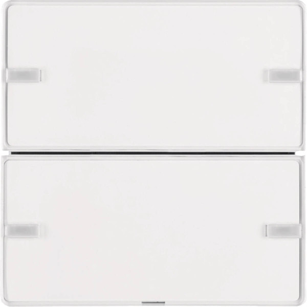 Berker 80142329 Tastsensor 2fach Komfort mit Beschriftungsfeld KNX Q.x polarweiß samt