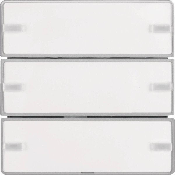 Berker 80143321 Tastsensor 3fach Komfort mit Beschriftungsfeld KNX Q.x alu samt. lackiert