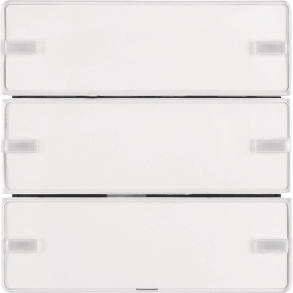 Berker 80143329 Tastsensor 3fach Komfort mit Beschriftungsfeld KNX Q.x polarweiß samt