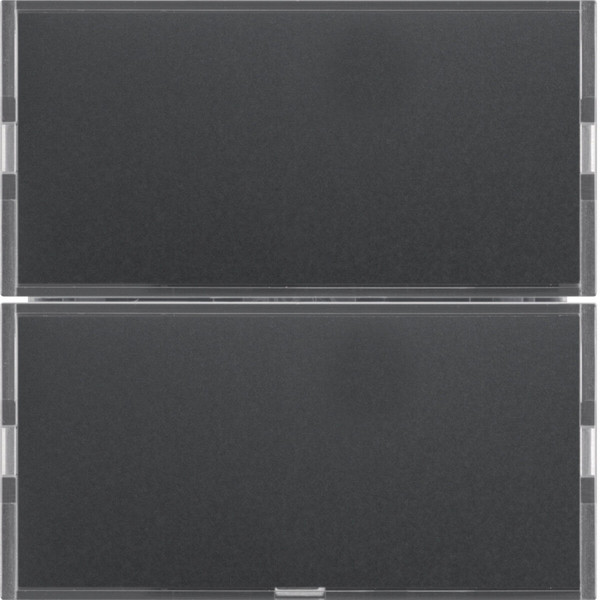 Berker 80162785 Tastsensor 2fach Komfort mit Beschriftungsfeld KNX S.1/B.x anthrazit/alu