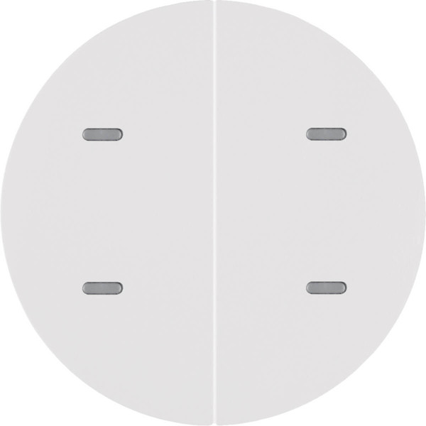 Berker 80162869 Tastsensor 2fach Komfort KNX R.x polarweiß glänzend