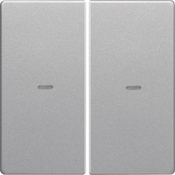 Berker 80960321 Abdeckung für Tastsensor-Modul 2fach mit Linse Q.x alu. samt lackiert