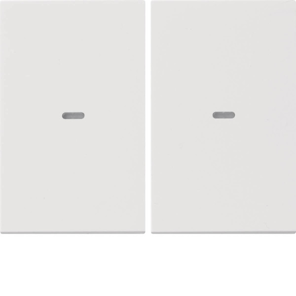 Berker 80960379 Abdeckung für Tastsensor-Modul 2fach mit Linse K.1 polarweiß. glänzend