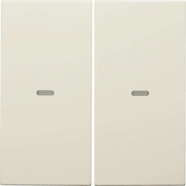 Berker 80960382 Abdeckung für Tastsensor-Modul 2fach mit Linse S.1/B.x weiß. glänzend