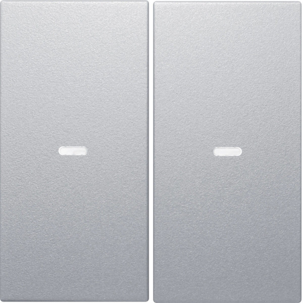 Berker 80960383 Abdeckung für Tastsensor-Modul 2fach mit Linse S.1/B.x alu. matt