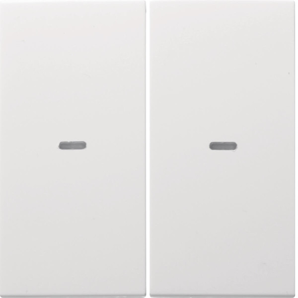 Berker 80960389 Abdeckung für Tastsensor-Modul 2fach mit Linse S.1/B.x polarweiß. glänzend