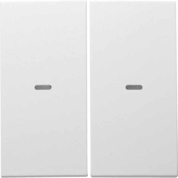 Berker 80960399 Abdeckung für Tastsensor-Modul 2fach mit Linse S.1/B.x polarweiß. matt