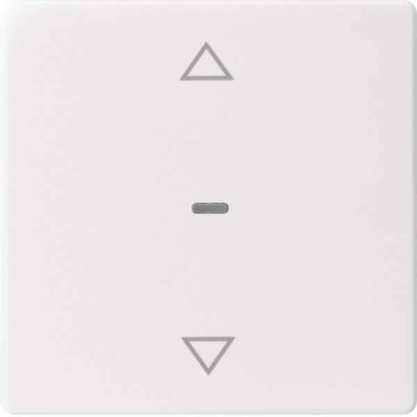 Berker 80961229 Abdeckung für Tastsensor-Modul 1fach mit Pfeil-Symbol Q.x polarweiß samt