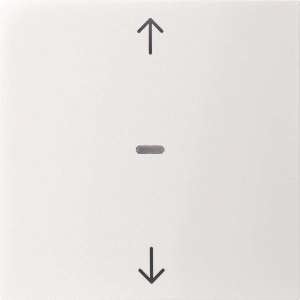 Berker 80961289 Abdeckung für Tastsensor-Modul 1fach mit Pfeil-Symbol S.1/B.x polarweiß