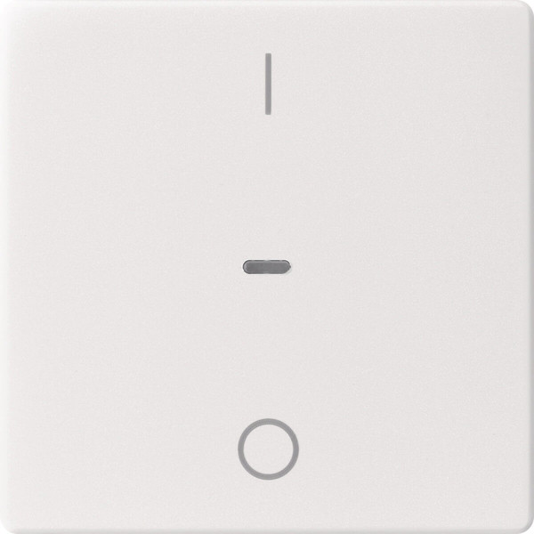 Berker 80962229 Abdeckung für Tastsensor-Modul 1fach mit I/O-Symbol Q.x polarweiß