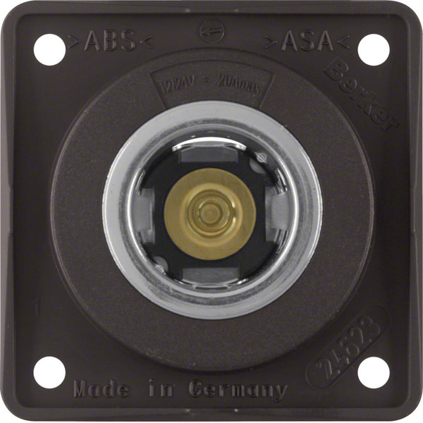 Berker 845712501 Power Steckdose 12 V. Integro Modul-Einsätze. braun matt