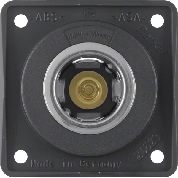 Berker 845712505 Power Steckdose 12 V. Integro Modul-Einsätze. anthrazit matt