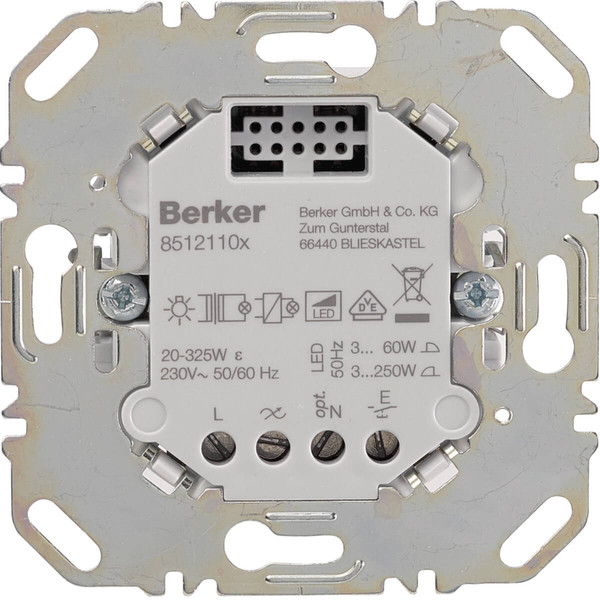 Berker 85121100 Universal Schalteinsatz 1fach (R.L.C.LED)