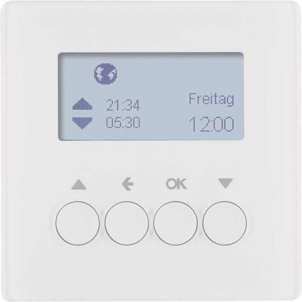 Berker 85741129 Jalousie-Schaltuhr Q.x polarweiß. samt