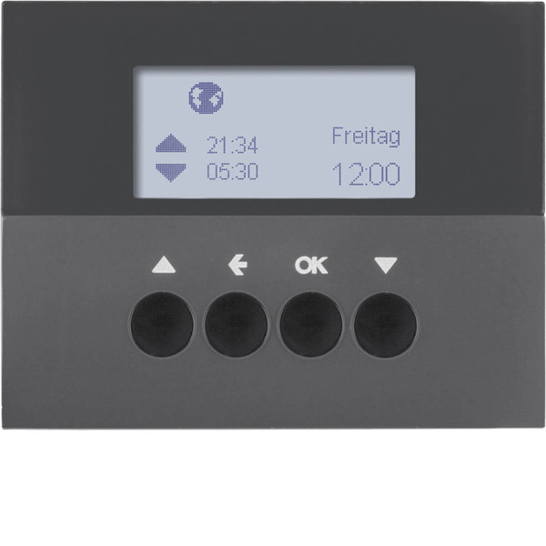 Berker 85741175 Jalousie-Schaltuhr K.1 anthrazit. matt