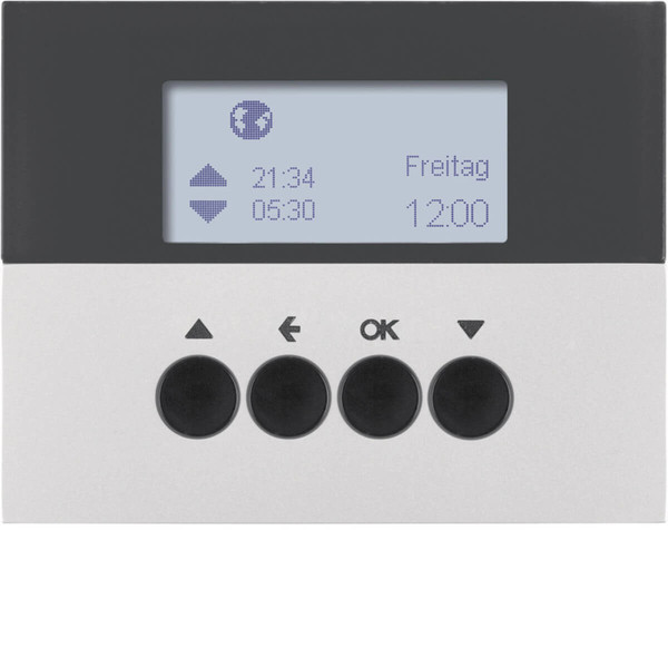 Berker 85741177 Jalousie-Schaltuhr K.5 alu. lackiert