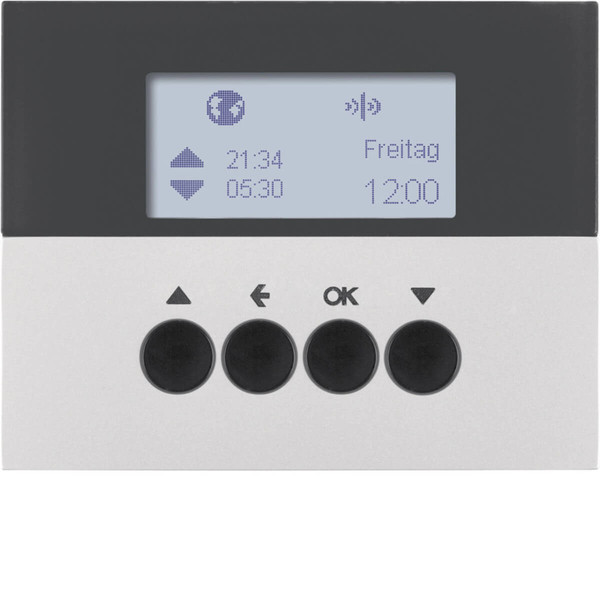 Berker 85745177 KNX-Funk Jalousie-Schaltuhr quicklink K.5 alu. lackiert