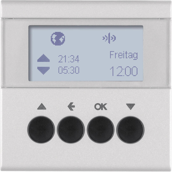 Berker 85745183 KNX-Funk Jalousie-Schaltuhr quicklink B.7 alu. matt