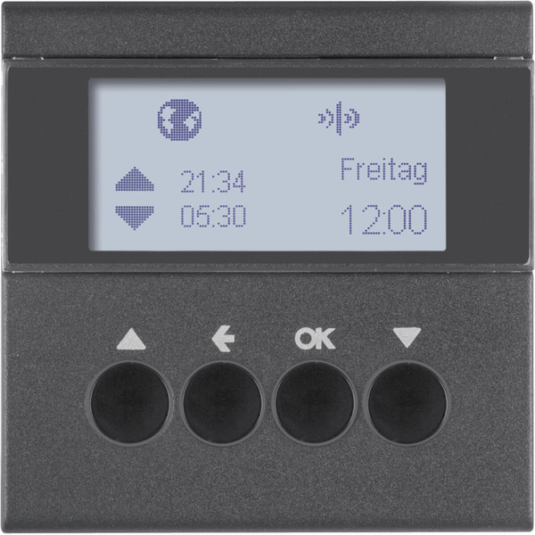 Berker 85745185 KNX-Funk Jalousie-Schaltuhr quicklink S.1/B.3/B.7 anthrazit. matt