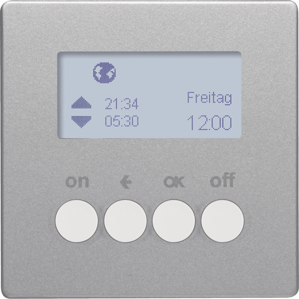 Berker 85745224 KNX-Funk Zeitschaltuhr quicklink Q.x alu samt. lackiert