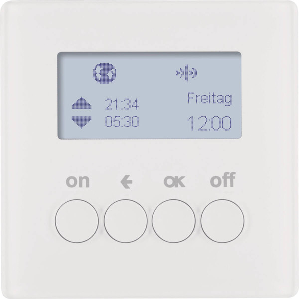 Berker 85745229 KNX-Funk Zeitschaltuhr quicklink Q.x polarweiß. samt