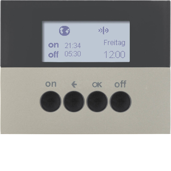 Berker 85745273 KNX-Funk Zeitschaltuhr quicklink K.5 edelstahl. lackiert