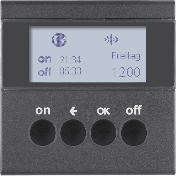 Berker 85745285 KNX-Funk Zeitschaltuhr quicklink S.1/B.3/B.7 anthrazit. matt