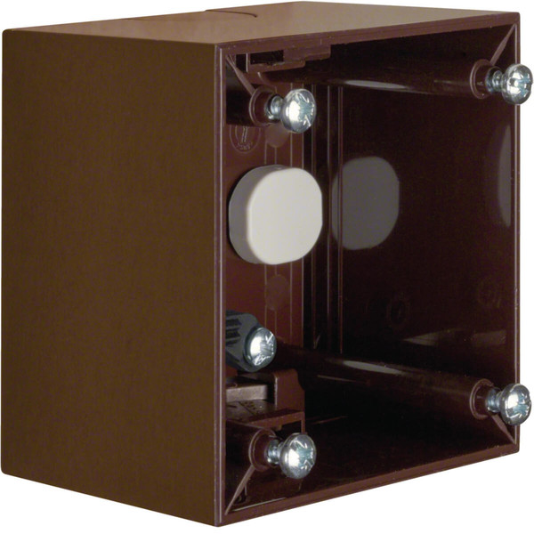 Berker 911512511 Aufbau-Gehäuse hoch AP. Integro Flow. braun glänzend