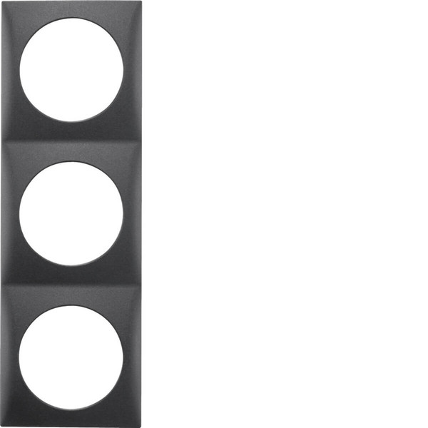Berker 918192515 Rahmen 3fach. Integro Flow. anthrazit matt