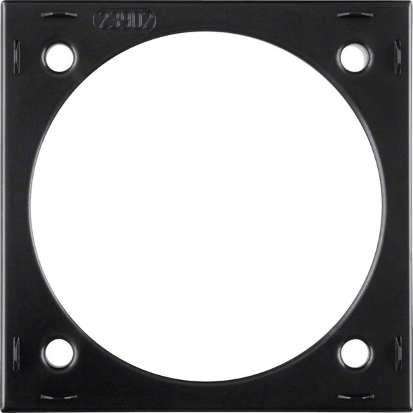 Berker 918252510 Aufbau-Distanzring. Integro Flow/Pure. schwarz glänzend