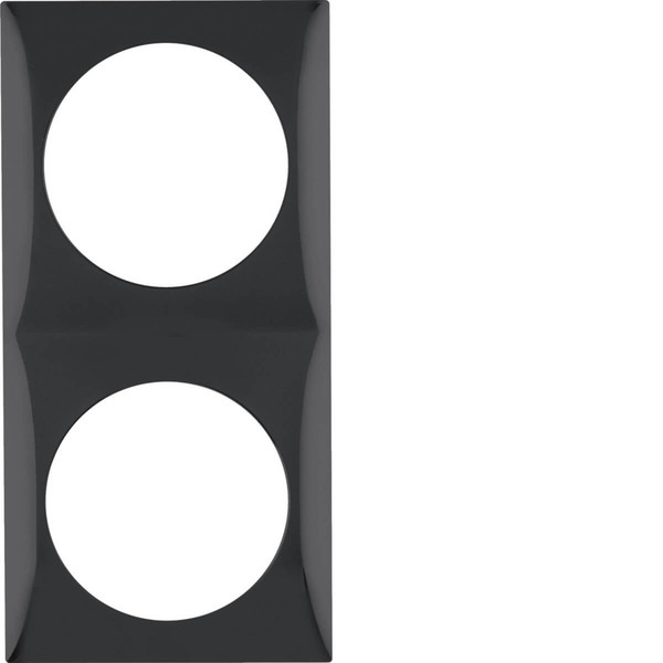 Berker 918262510 Rahmen 2fach. Integro Flow. schwarz glänzend