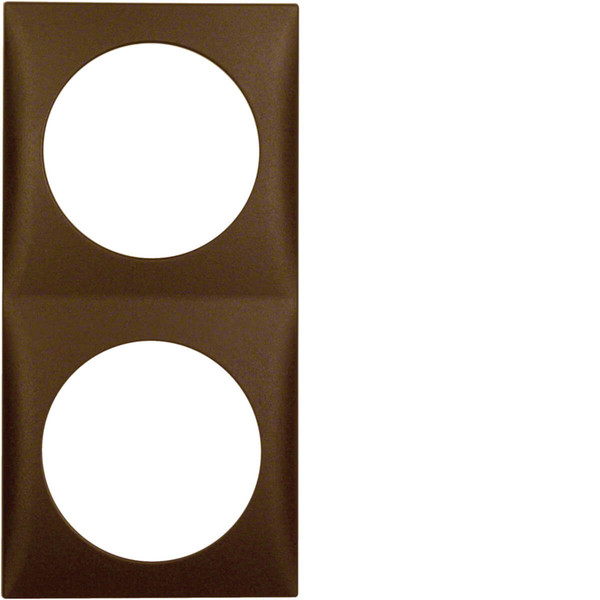 Berker 918262511 Rahmen 2fach. Integro Flow. braun matt