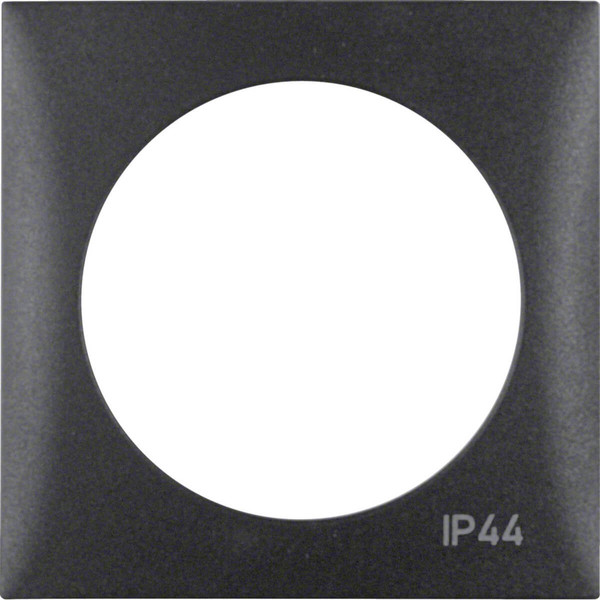 Berker 918272595 Rahmen mit Aufdruck IP44. Integro Flow. anthrazit matt