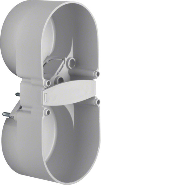 Berker 9191501 Berührungsschutzdose 2fach. Integro Modul-Einsätze. grau