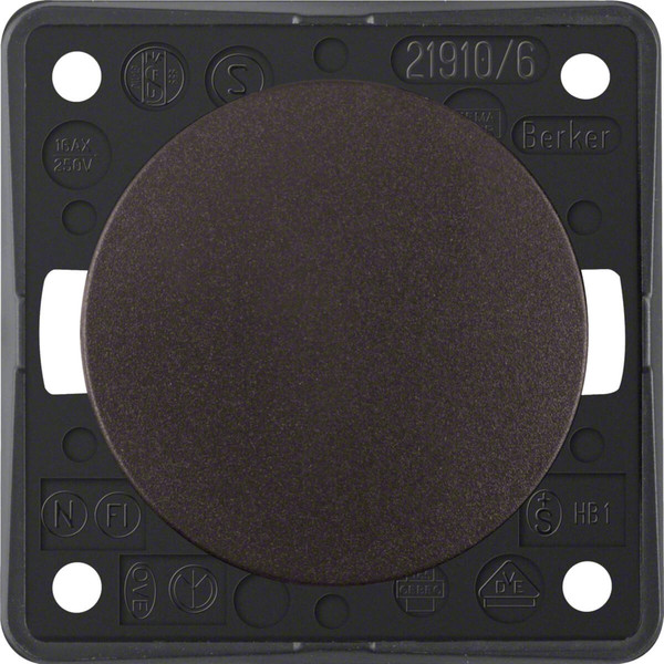 Berker 936562501 Wechselschalter. Integro - Design Flow/Pure. braun matt