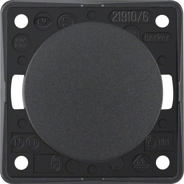 Berker 936562505 Wechselschalter. Integro - Design Flow/Pure. anthrazit matt