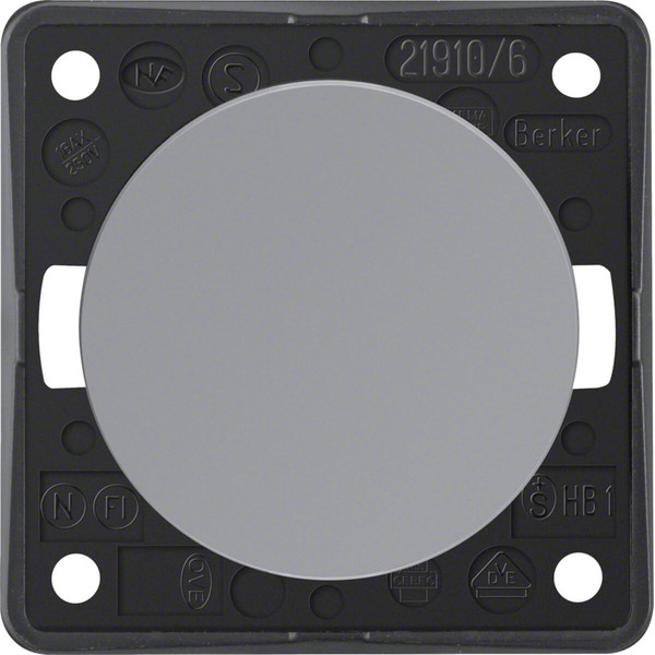 Berker 936562507 Wechselschalter. Integro - Design Flow/Pure. grau glänzend