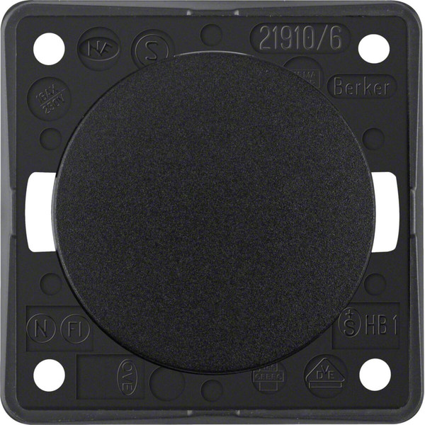 Berker 936562510 Wechselschalter. Integro - Design Flow/Pure. schwarz glänzend