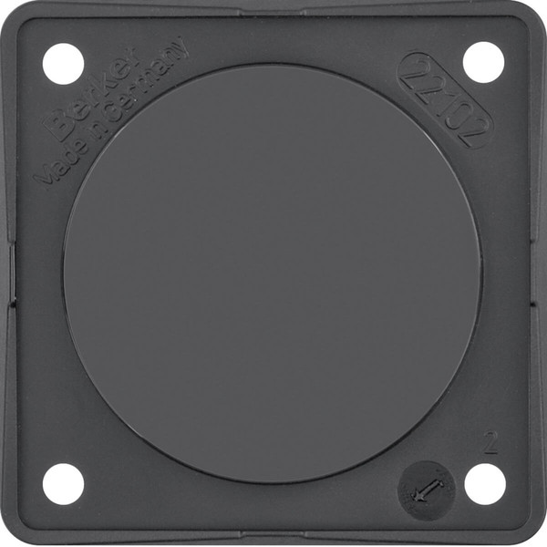 Berker 945162510 Blindverschluss. Integro Modul-Einsätze. schwarz glänzend